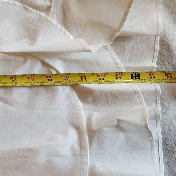Banana Republic Top Blouse Ruffle Sleeveless Cotton BOHO White Peplum Babydoll S - Picture 9 of 11